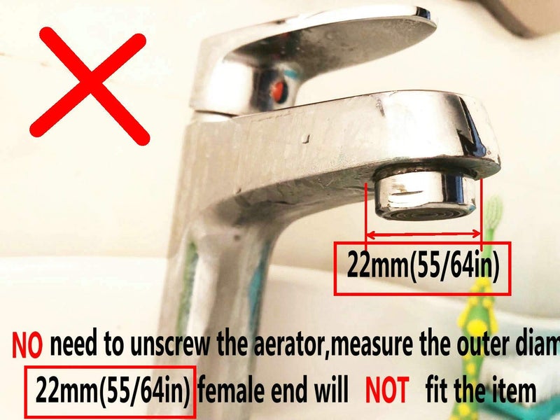 MissMin sink faucet diverter valve/adapter to bidet shower hose with aerator for bathroom/kitchen faucet - Image 2